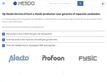 Tablet Screenshot of hesdo-service.nl